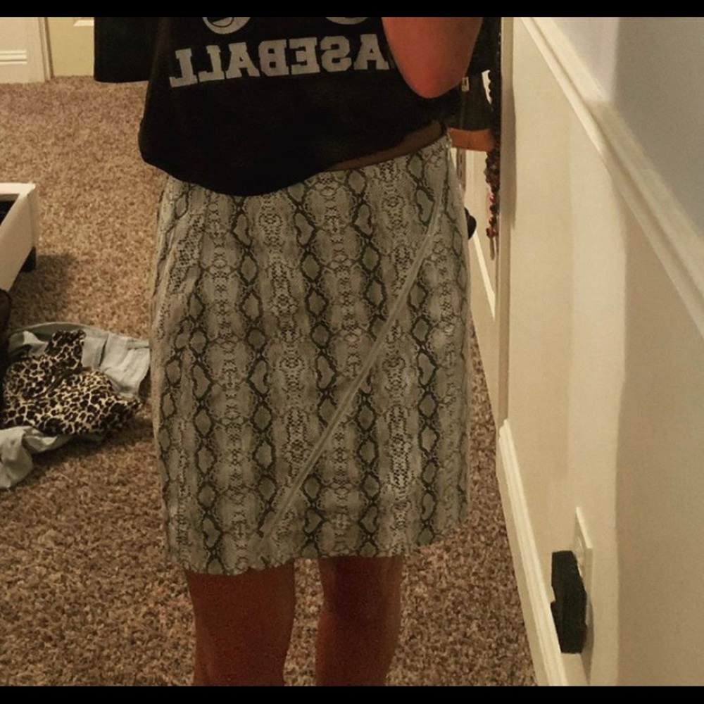 snake skin skirt